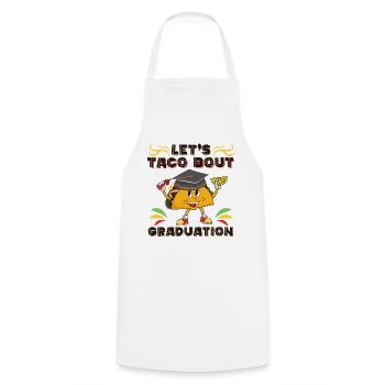 Let's Taco Bout Graduation Graduation Ceremony - Cooking Apron - white - Front - AI Model Male 185 dark (185cm)