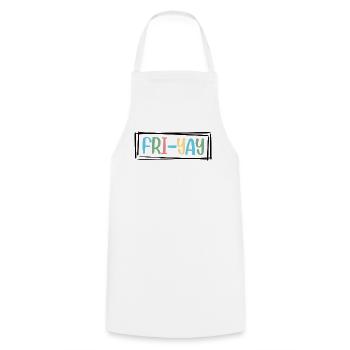 Fri Yay Enseignants Ambiance du week-end de l’école - Tablier de cuisine - blanc - Devant - AI Model Male 185 dark (185cm)