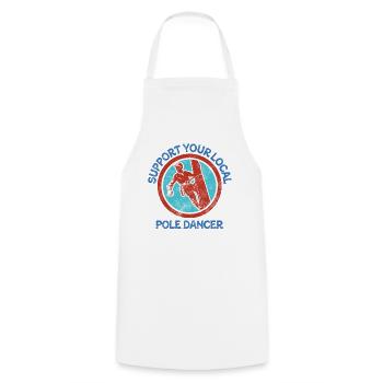 American Lineman Powerline Worker Design - Cooking Apron - white - Front - AI Model Male 185 dark (185cm)