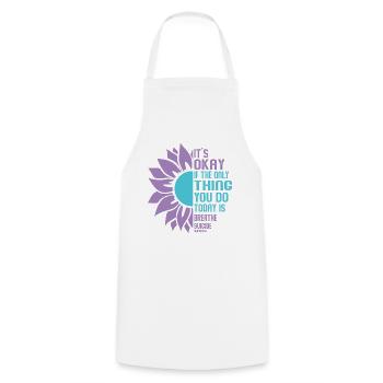 Suicide Prevention Awareness - Cooking Apron - white - Front - AI Model Male 185 dark (185cm)