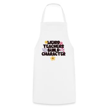 Weird Teachers Funny School Teachers - Cooking Apron - white - Front - AI Model Male 185 dark (185cm)