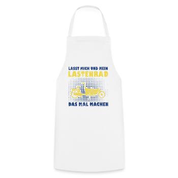 Cargo Bike Retro Cargo Bike Cargobike - Cooking Apron - white - Front - AI Model Male 185 dark (185cm)