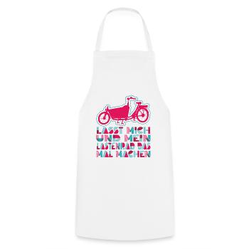 Cargo Bike Retro Cargo Bike Cargobike - Cooking Apron - white - Front - AI Model Male 185 dark (185cm)
