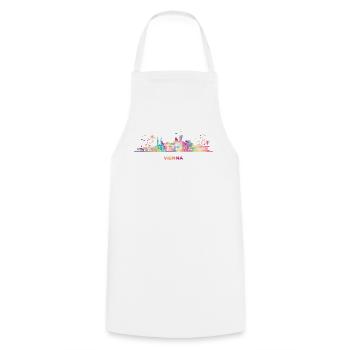 Vienesse Skyline Vienne - Tablier de cuisine - blanc - Devant - AI Model Male 185 dark (185cm)