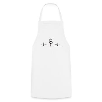 Clubs de gymnastique ECG Gymnastique rythmique - Tablier de cuisine - blanc - Devant - AI Model Male 185 dark (185cm)