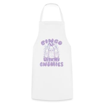 Bingo Mit Meinen Gnomies Lustiges Bingo - Kochschürze - Weiß - Vorne - AI Model Male 185 dark (185cm)