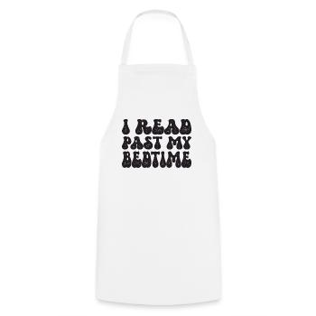 Bibliothèque livre amant lecture rat de bibliothèque - Tablier de cuisine - blanc - Devant - AI Model Male 185 dark (185cm)