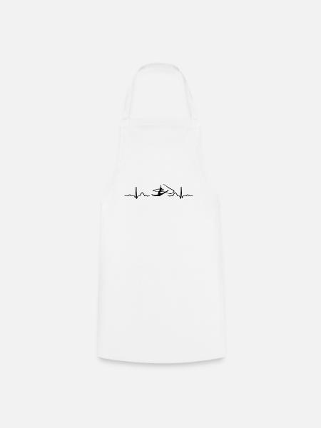 Gymnaste avec bande de gymnastique rythmique - Tablier de cuisine - blanc