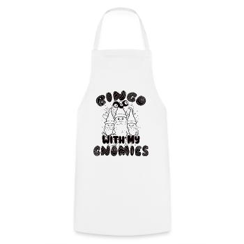 Bingo Mit Meinen Gnomies Lustiges Bingo - Kochschürze - Weiß - Vorne - AI Model Male 185 dark (185cm)