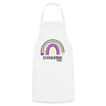 Back to school First day of school school child 2024 - Cooking Apron - white - Front - AI Model Male 185 dark (185cm)