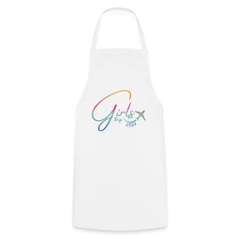 Week-end des filles Voyage entre filles 2024 - Tablier de cuisine - blanc - Devant - AI Model Male 185 dark (185cm)