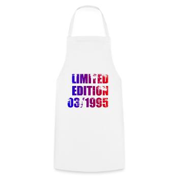 30e anniversaire Edition Limitée 03/1995 - Tablier de cuisine - blanc - Devant - AI Model Male 185 dark (185cm)