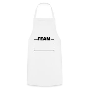 Team - Kochschürze - Weiß - Vorne - AI Model Male 185 dark (185cm)