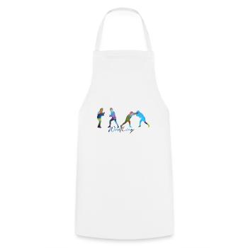 Wrestling,Sports,Wrestler,Graffiti,Colorful - Cooking Apron - white - Front - AI Model Male 185 dark (185cm)