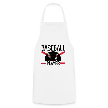 joueur de baseball. Entraîneur de baseball. - Tablier de cuisine - blanc - Devant - AI Model Male 185 dark (185cm)