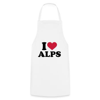 Alps - Cooking Apron - white - Front - AI Model Male 185 dark (185cm)