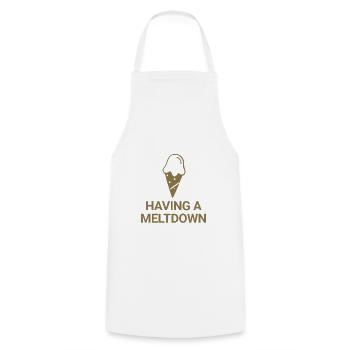 Having a meltdown - Cooking Apron - white - Front - AI Model Male 185 dark (185cm)