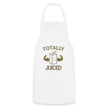 Totally juiced - Cooking Apron - white - Front - AI Model Male 185 dark (185cm)