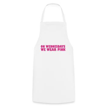 On wednesdays we wear pink - Cooking Apron - white - Front - AI Model Male 185 dark (185cm)