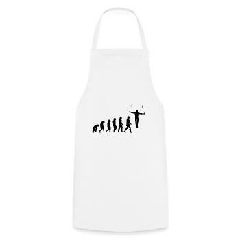 Evolution Turner Wrestling Cross Hang Iron Cross - Cooking Apron - white - Front - AI Model Male 185 dark (185cm)