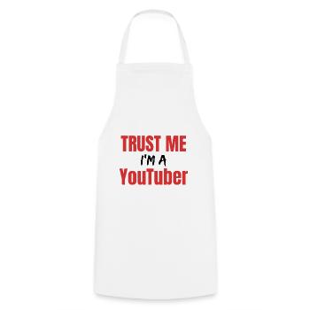 Youtube Geschenk Youtuber Geschenke Hobby Beruf - Kochschürze - Weiß - Vorne - AI Model Male 185 dark (185cm)