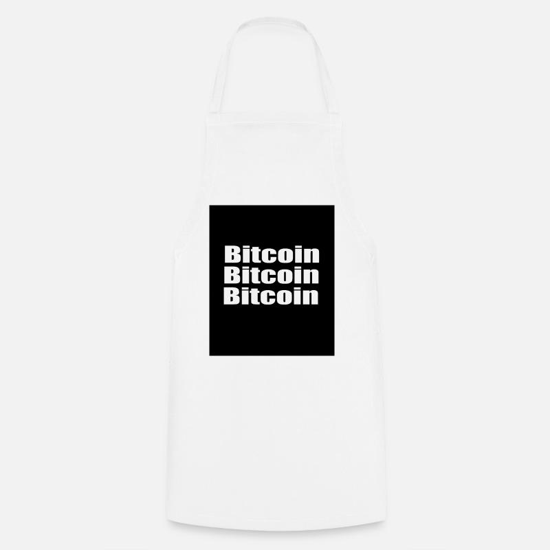BITCOIN BITCOIN BITCOIN - Cooking Apron - white