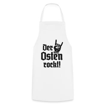 Der Osten rockt Ostdeutschland - Kochschürze - Weiß - Vorne - AI Model Male 185 dark (185cm)