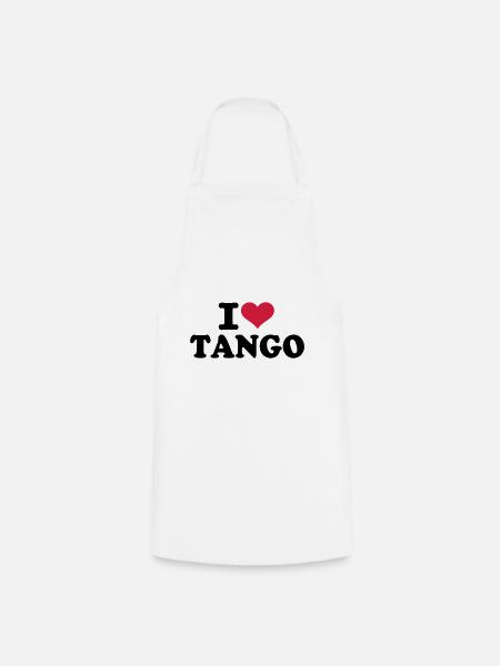 I love Tango - Kochschürze - Weiß