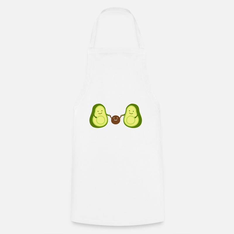 Avocado - Kochschürze - Weiß