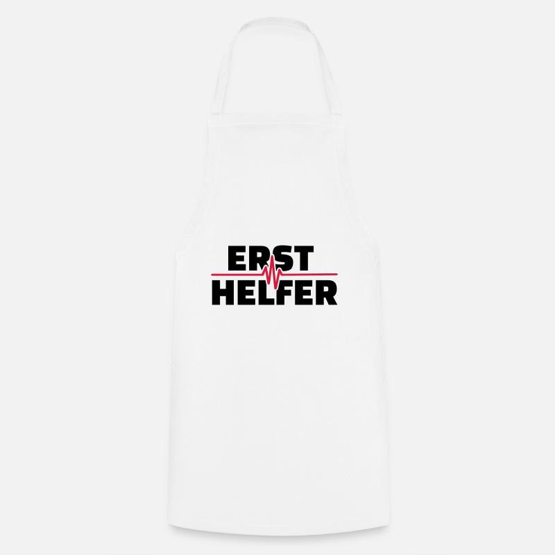 Ersthelfer - Kochschürze - Weiß