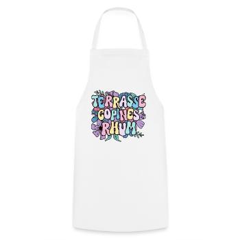 Soirée Amie Femme Terrasse Copines Rhum - Tablier de cuisine - blanc - Devant - AI Model Male 185 dark (185cm)