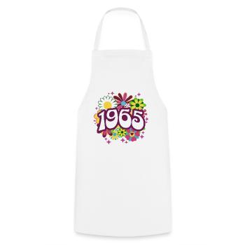 Retro Groovy Jahr 1965 Frauen 60 Jahre alt Geburtstag - Kochschürze - Weiß - Vorne - AI Model Male 185 dark (185cm)