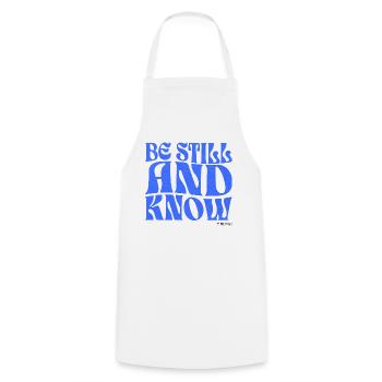 Christianity Christian Bible Verse - Cooking Apron - white - Front - AI Model Male 185 dark (185cm)