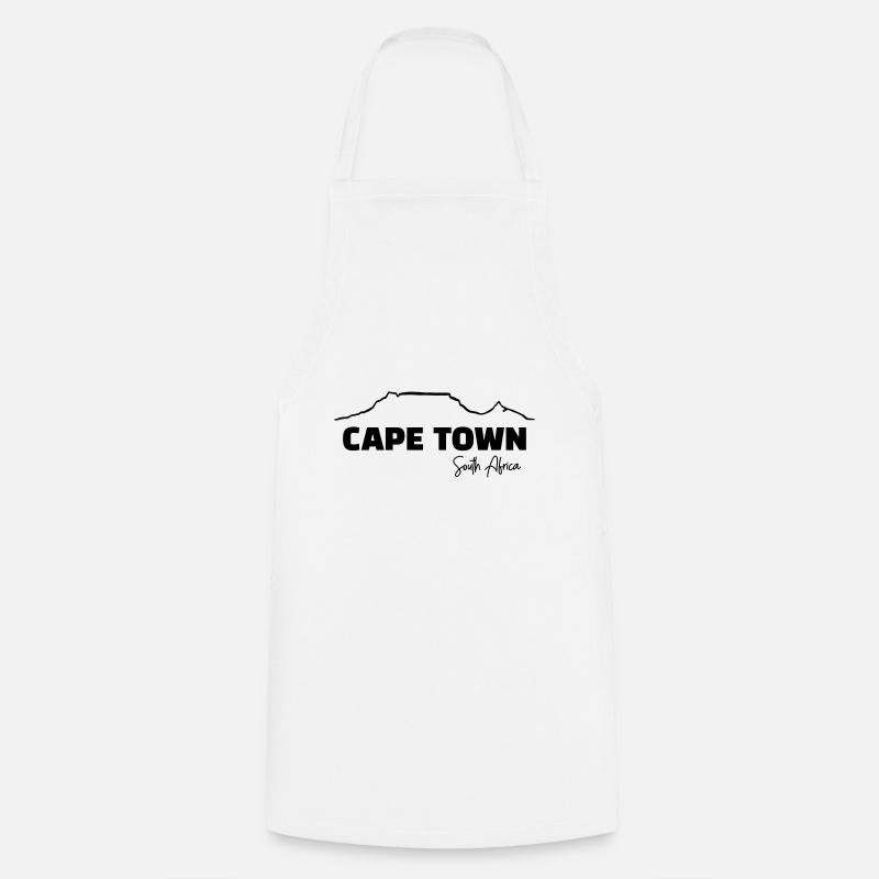 Cape Town - Cooking Apron - white