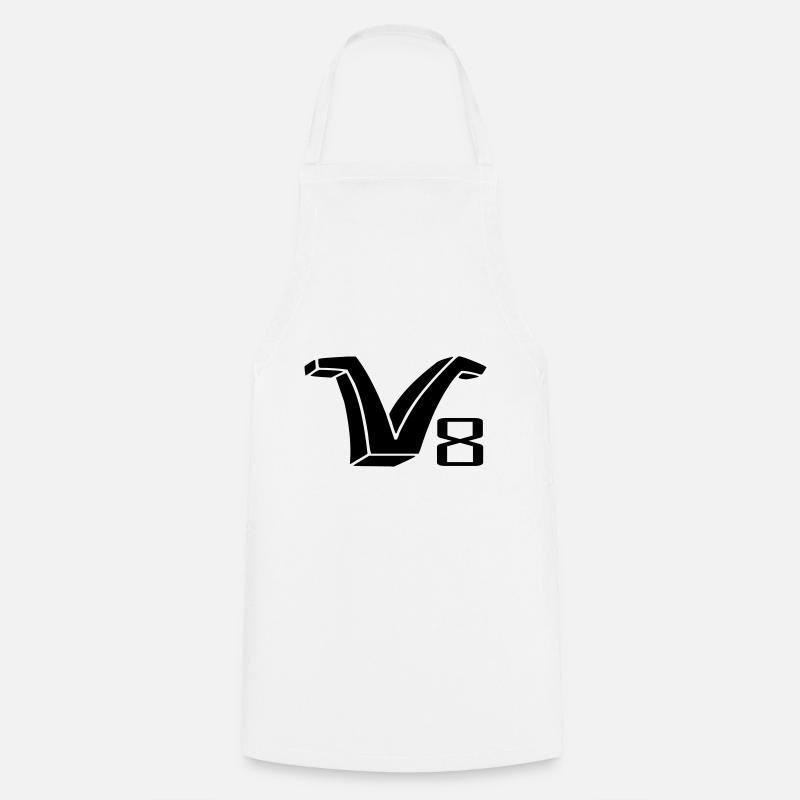 V8 forever - Cooking Apron - white