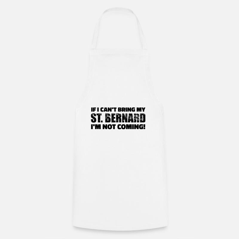 St. bernard - Cooking Apron - white