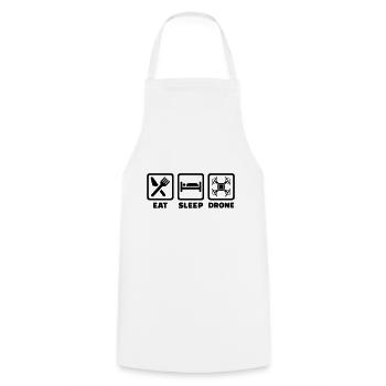 drone - Tablier de cuisine - blanc - Devant - AI Model Male 185 dark (185cm)