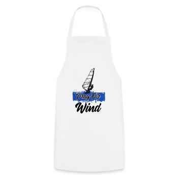 Windsurfing Pray For Wind - Cooking Apron - white - Front - AI Model Male 185 dark (185cm)