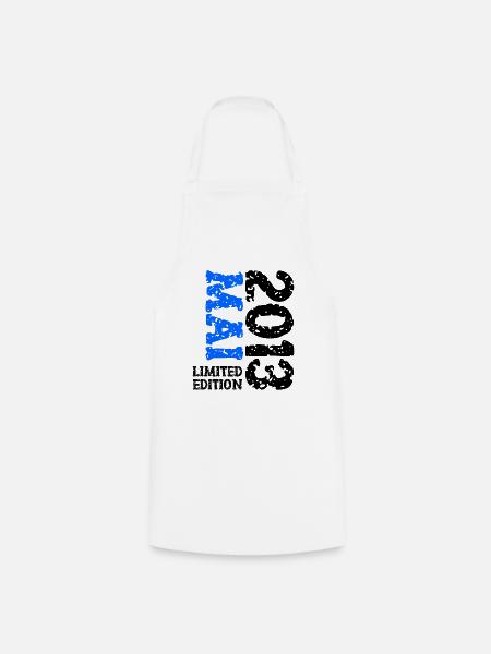2013 Mai Limited Edition Geburtstag Geschenk - Kochschürze - Weiß