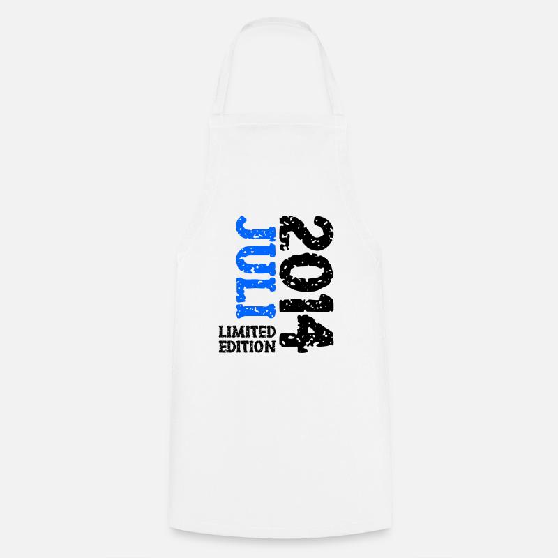 2014 Juli Limited Edition Geburtstag Geschenk - Kochschürze - Weiß