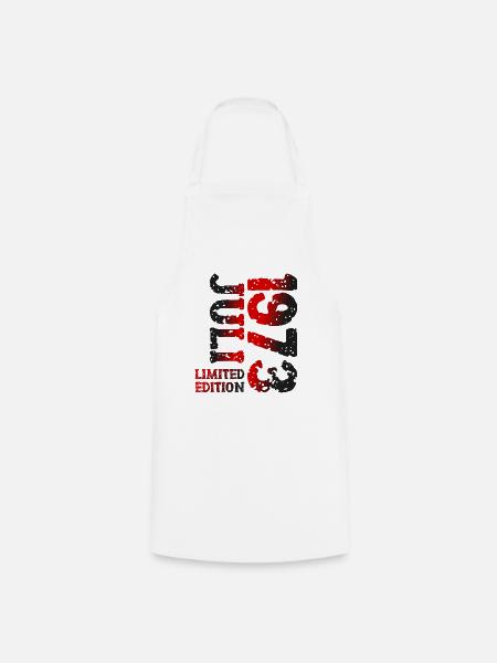 1973 Juli Limited Edition Geburtstag Geschenk - Kochschürze - Weiß