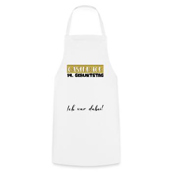 14th Birthday Gift Girls Boys Guestbook - Cooking Apron - white - Front - AI Model Male 185 dark (185cm)