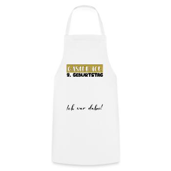 9e anniversaire cadeau filles garçons livre d’or - Tablier de cuisine - blanc - Devant - AI Model Male 185 dark (185cm)