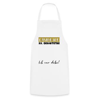 23 Birthday Gift Women's Decoration Men's Guestbook - Cooking Apron - white - Front - AI Model Male 185 dark (185cm)