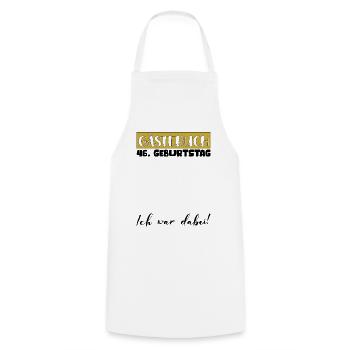 46 Birthday Gift Women's Decoration Men's Guestbook - Cooking Apron - white - Front - AI Model Male 185 dark (185cm)
