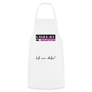 48 Birthday Gift Women's Decoration Women's Guestbook - Cooking Apron - white - Front - AI Model Male 185 dark (185cm)