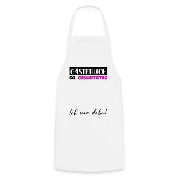 60e anniversaire cadeau décoration femme livre d’or femme - Tablier de cuisine - blanc - Devant - AI Model Male 185 dark (185cm)
