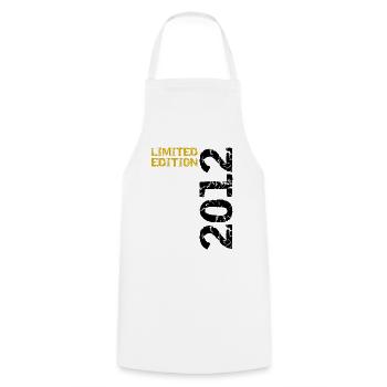 2012 Édition Limitée Anniversaire Cadeau Femme Mari - Tablier de cuisine - blanc - Devant - AI Model Male 185 dark (185cm)