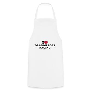 dragon boat - Tablier de cuisine - blanc - Devant - AI Model Male 185 dark (185cm)