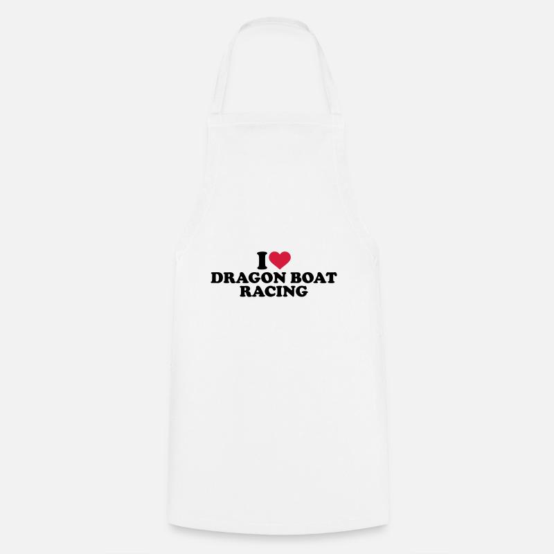 dragon boat - Cooking Apron - white